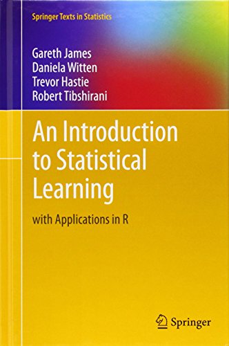 Cover: An Introduction to Statistical Learning: with Applications in R (Springer Texts in Statistics)